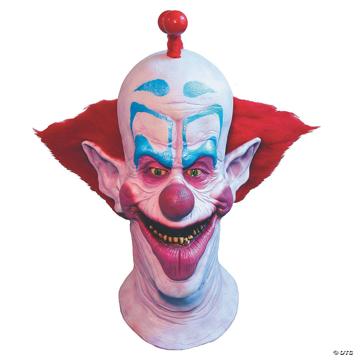 Adults Killer Klowns From Outer Space Slim Overhead Latex Mask With Hair - One S