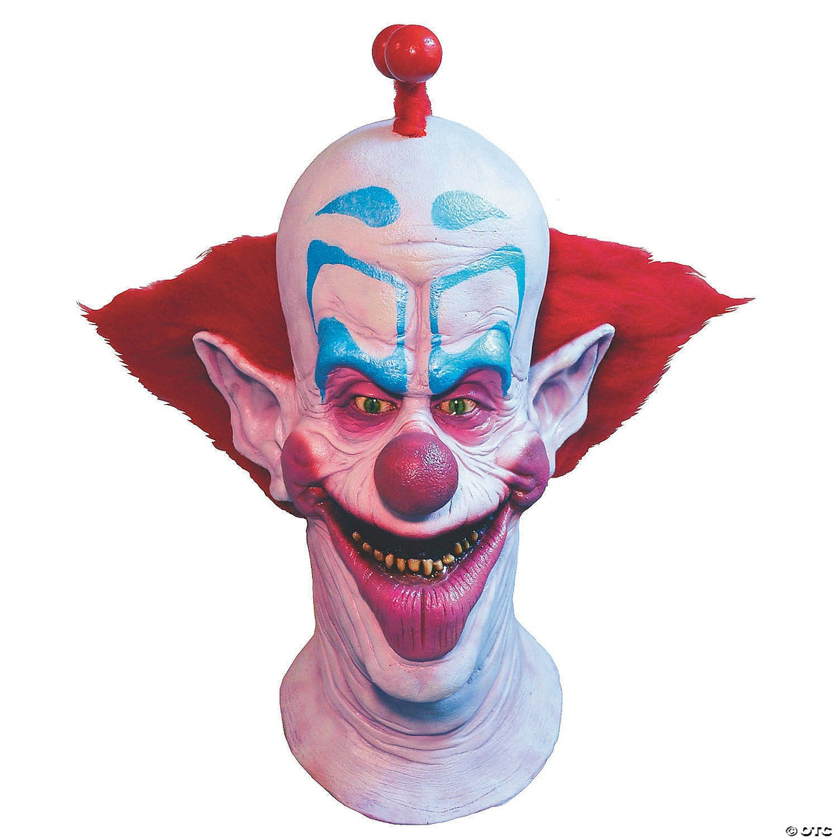 Adults Killer Klowns From Outer Space Slim Overhead Latex Mask With Hair - One S