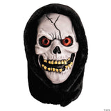 Chamber Of Horrors™ White Latex Overhead Hooded Skull Mask - One Size -  Scary