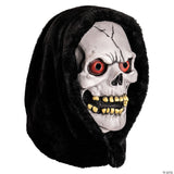 Chamber Of Horrors™ White Latex Overhead Hooded Skull Mask - One Size -  Scary