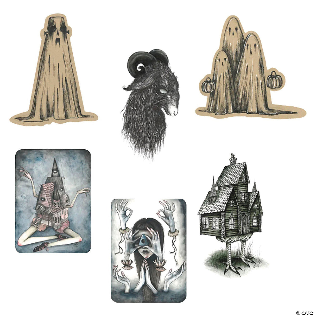 6 Pc. The Little Ghouls™ Cutout Wall Decoration Collection - Halloween Decoratio