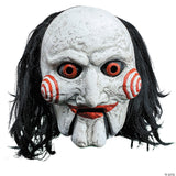 Saw™ Billy The Puppet Mask w/ Moving Mouth – Scary Halloween Cosplay Accessory