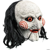 Saw™ Billy The Puppet Mask w/ Moving Mouth – Scary Halloween Cosplay Accessory