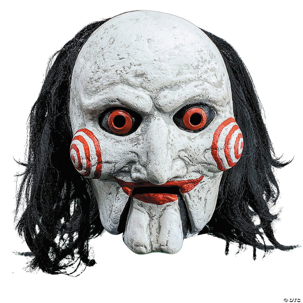 Saw™ Billy The Puppet Mask w/ Moving Mouth – Scary Halloween Cosplay Accessory
