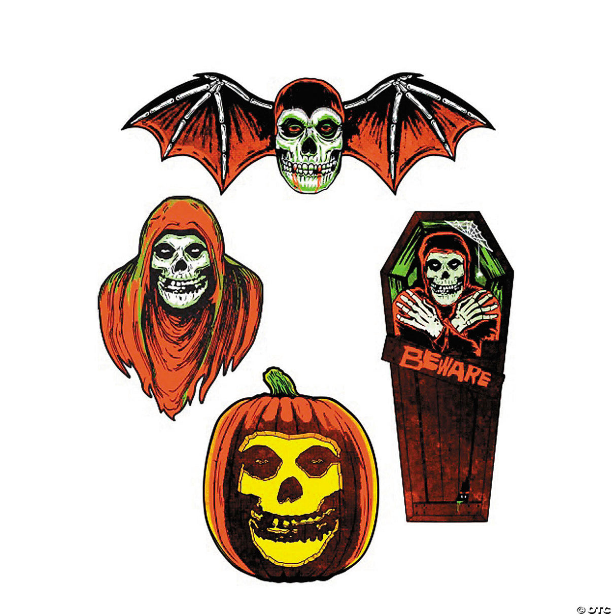 4 Pc. Misfits Cutout Wall Decoration Collection - Series 1