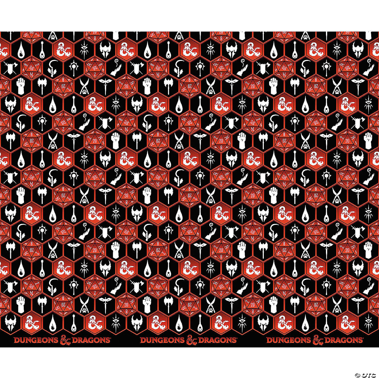 96" X 30" Wrapped In Terror Dungeons & Dragons™ Critical Role Wrapping Paper