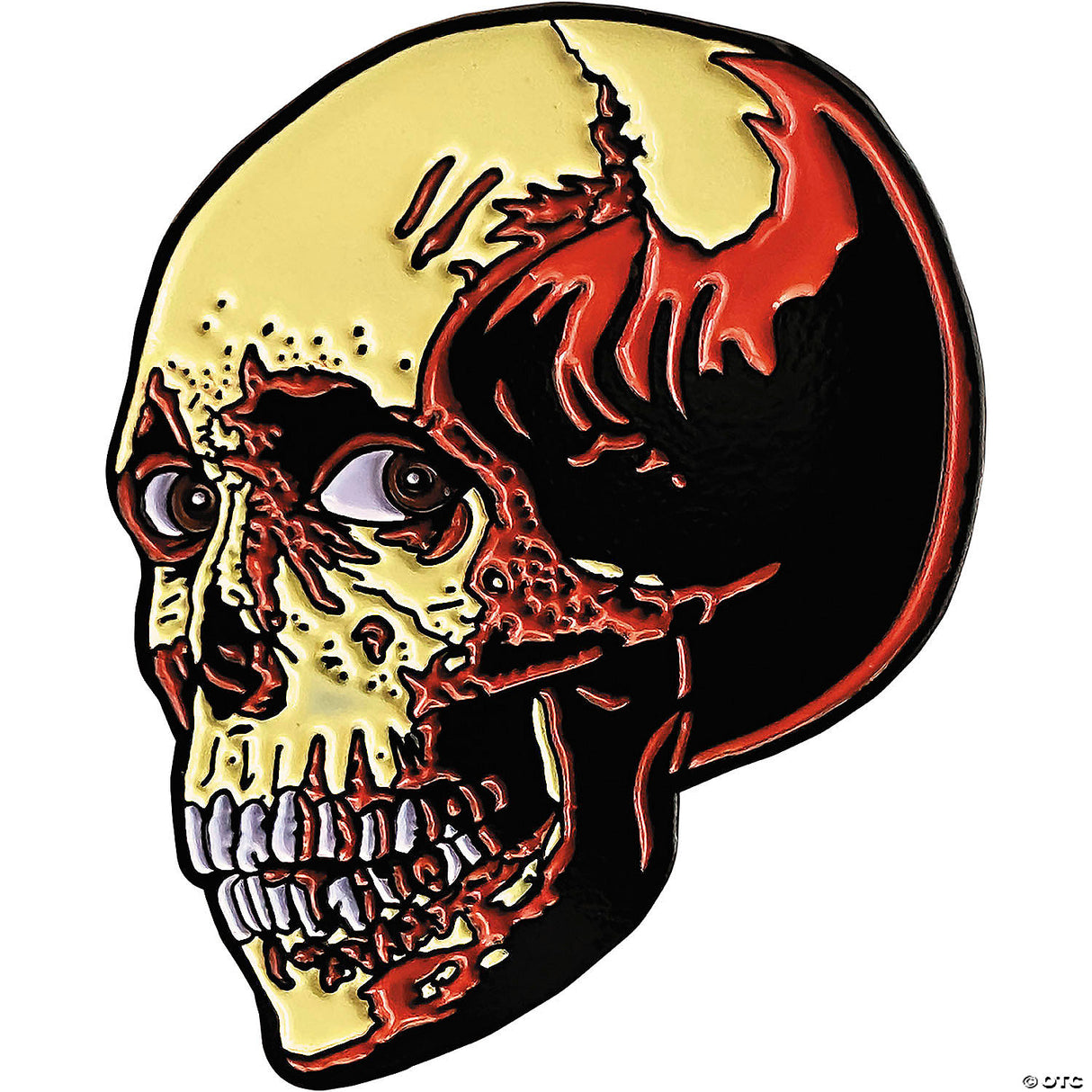 1 3/4" Evil Dead 2™ Poster Skull Character Face Enamel Pin