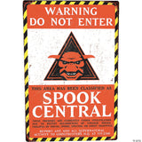 Ghostbusters™ Warning Do Not Enter Spook Central Metal Sign