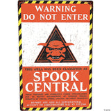 Ghostbusters™ Warning Do Not Enter Spook Central Metal Sign