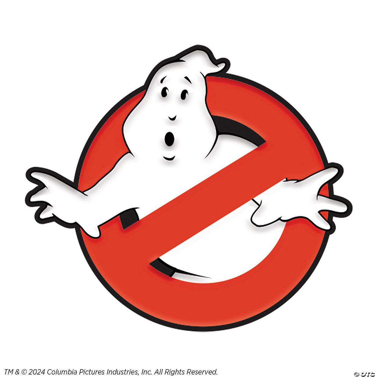 1 3/4" Ghostbusters™ No Ghost Symbol Glow-in-the-dark Full-color Enamel Pin