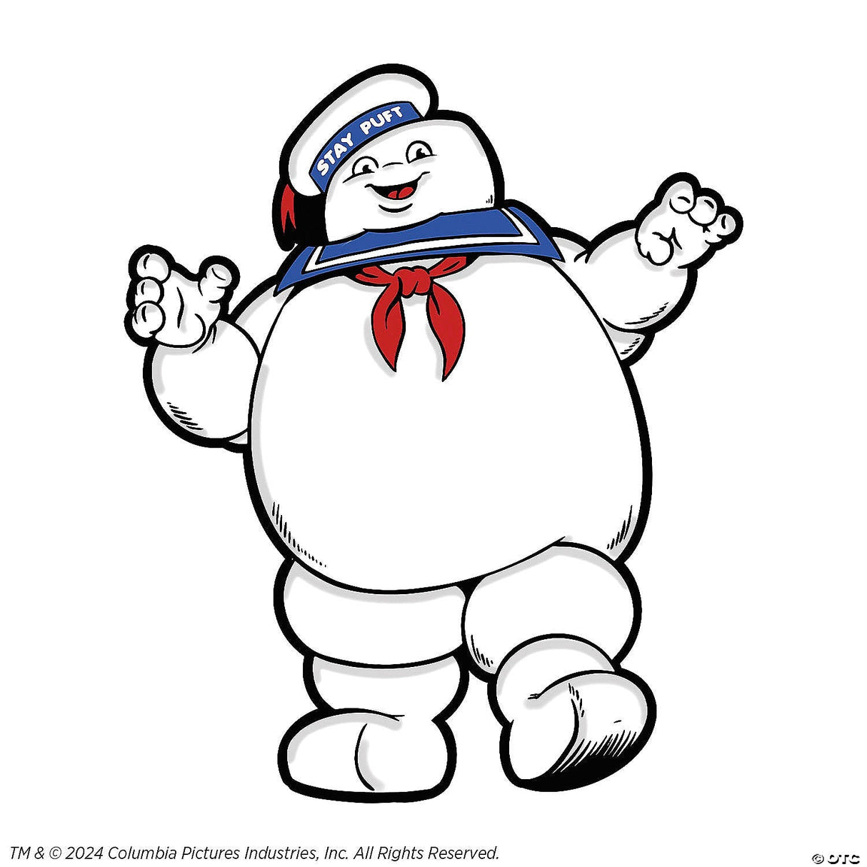 2 1/4" Ghostbusters™ Stay Puft Marshmallow Man Full-color Enamel Pin
