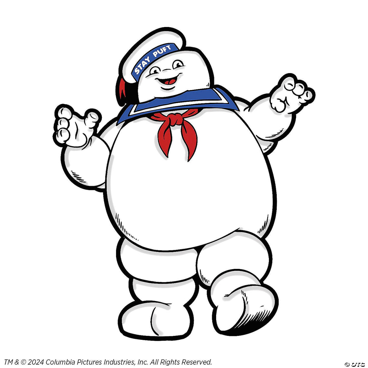 2 1/4" Ghostbusters™ Stay Puft Marshmallow Man Full-color Enamel Pin