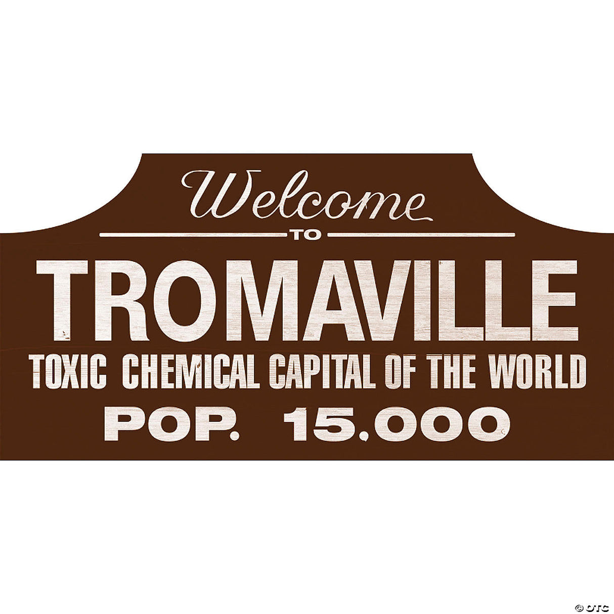 18" The Toxic Avenger™ Tromaville Wood Sign Decoration