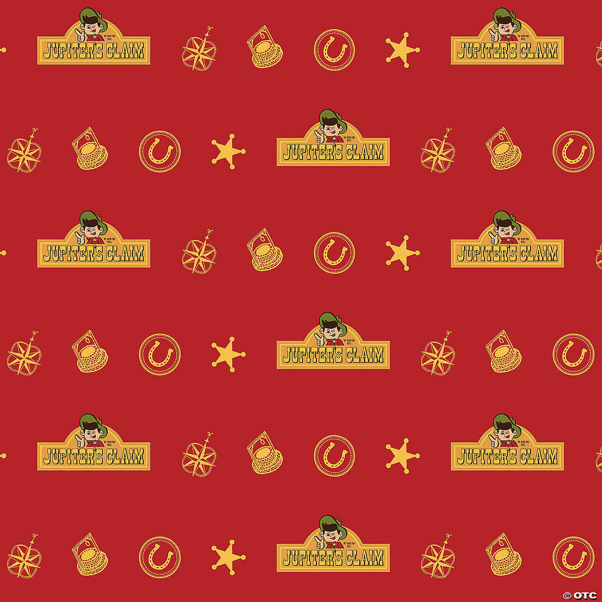 Nope™ Jupiter's Claim Red & Yellow Wrapping Paper