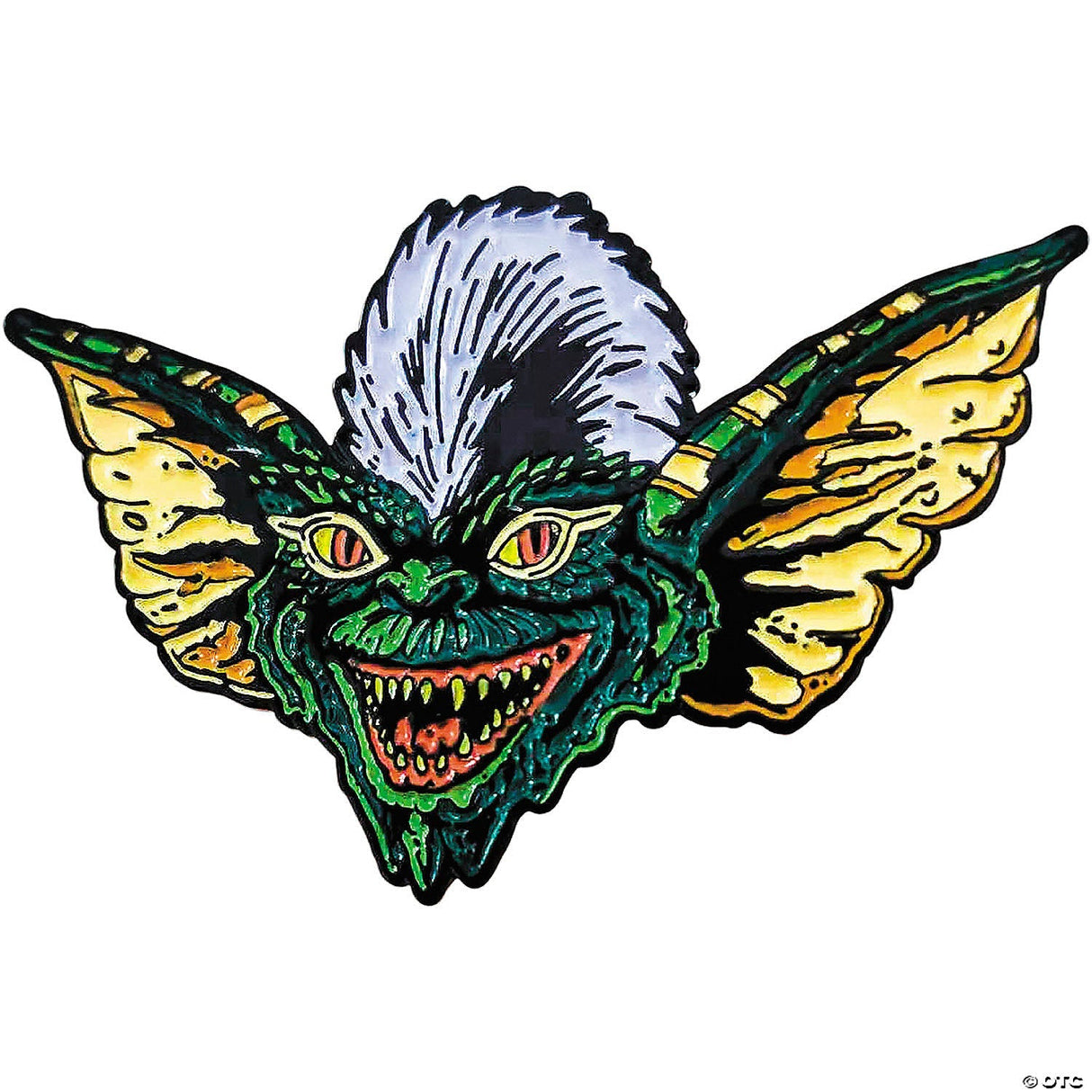 1 3/4" Gremlins™ Evil Stripe Monster Face Full-color Enamel Pin
