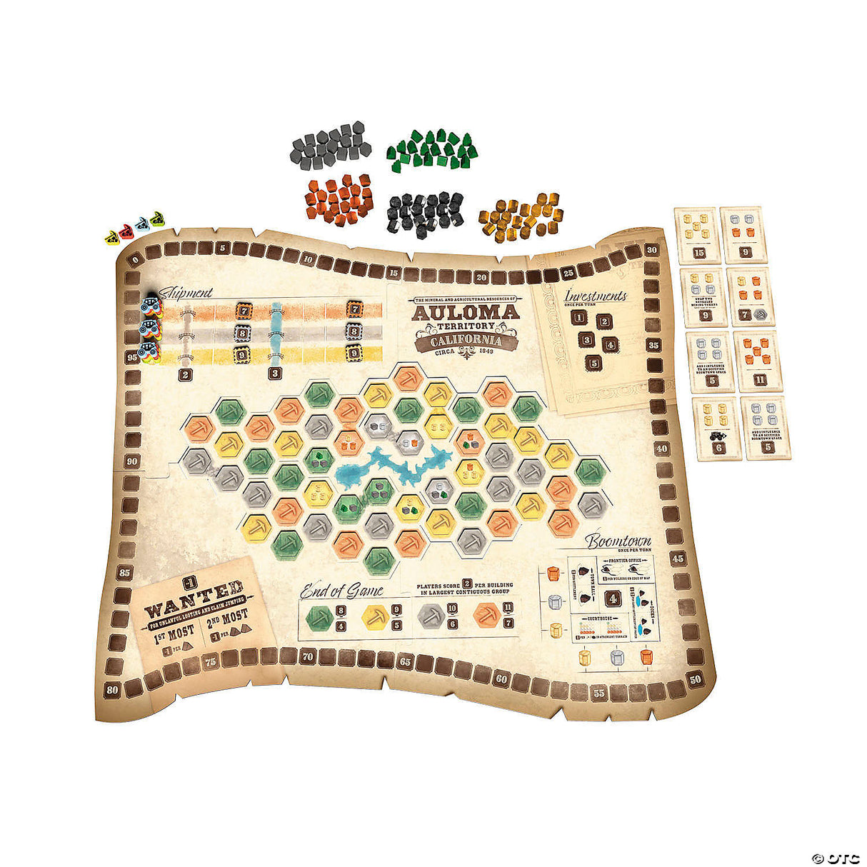 Trick Or Treat Studios Gold West Wild West-themed Board Game For 2 To 4 Players