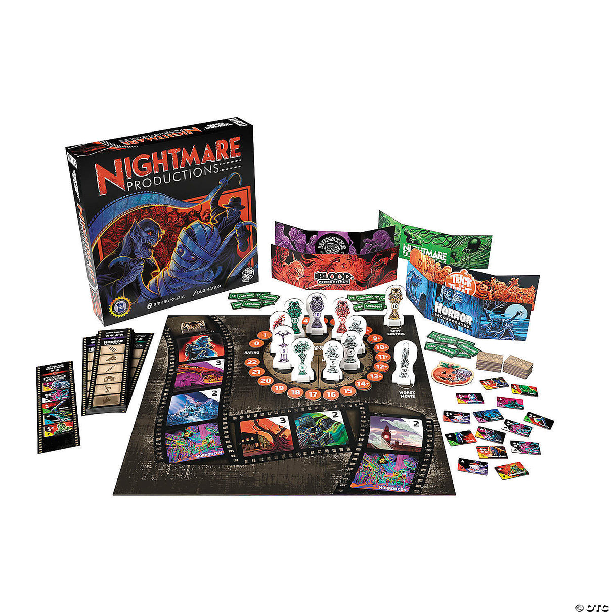 Reiner Knizia Nightmare Productions Board Game For 2-5 Players