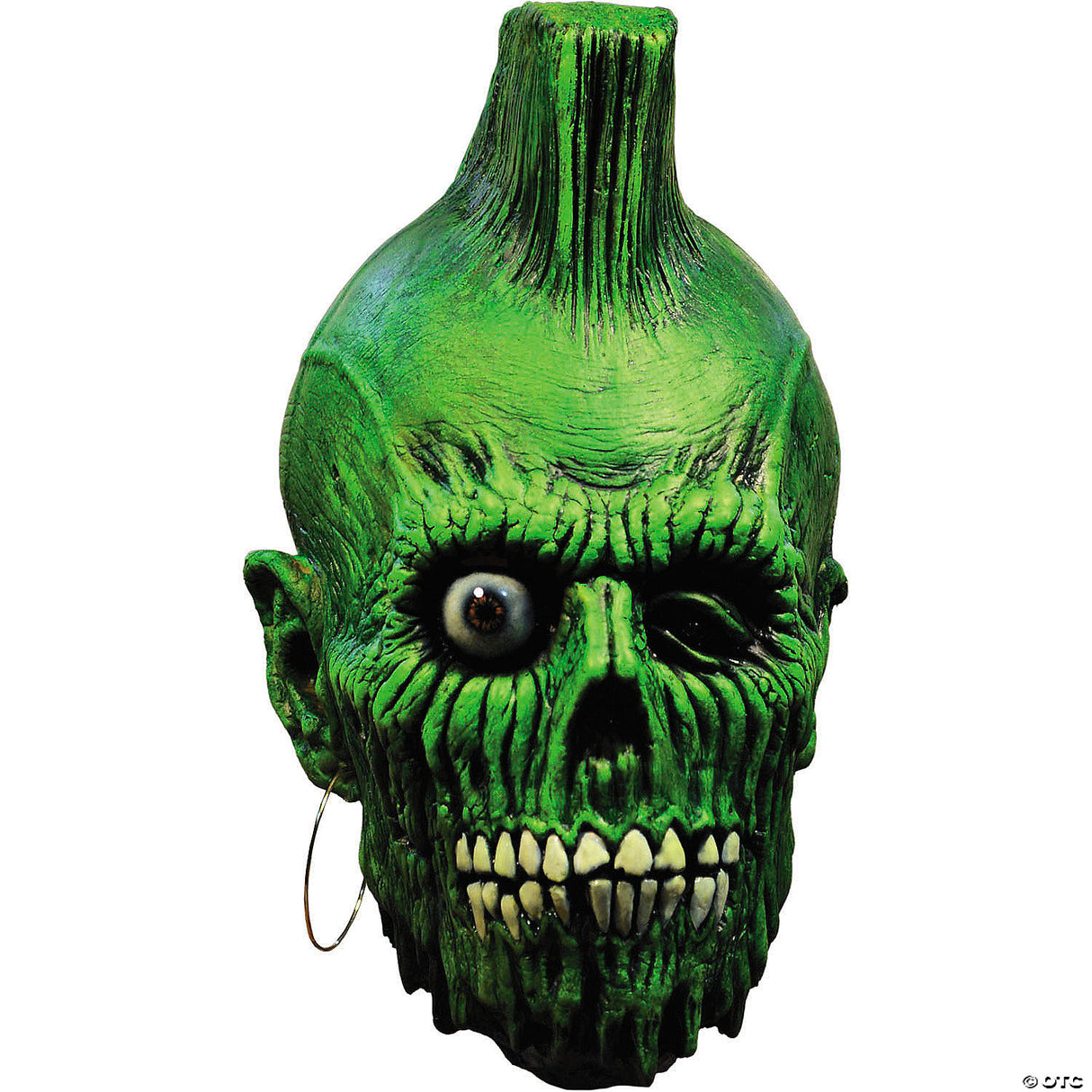 Adults Return Of The Living Dead™ Mohawk Zombie Overhead Latex Mask - One Size
