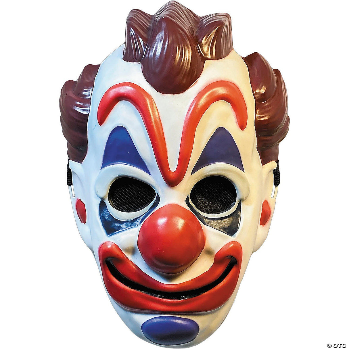 Adults Haunt™ Clown Injection Plastic Half Mask - One Size - Halloween Mask Horr