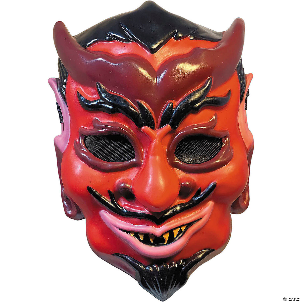 Adults Haunt™ Devil Injection Plastic Half Mask - One Size