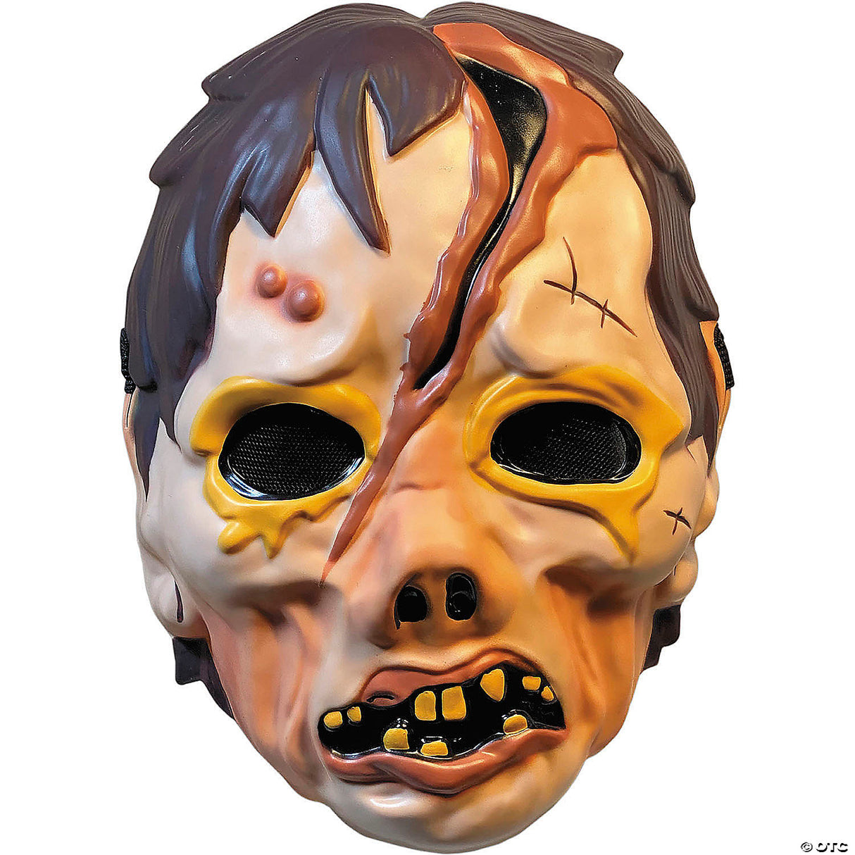 Haunt™ Zombie Overhead Vacuform Plastic Mask - One Size