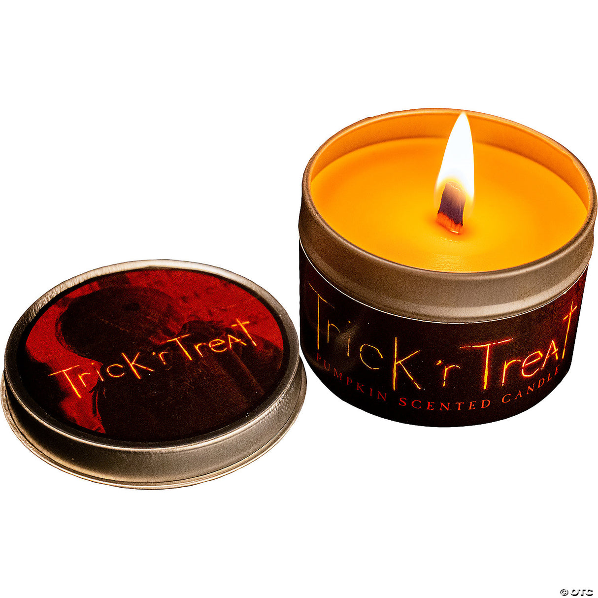 Trick ’r Treat™ Pumpkin Scented Orange Candle With Tin