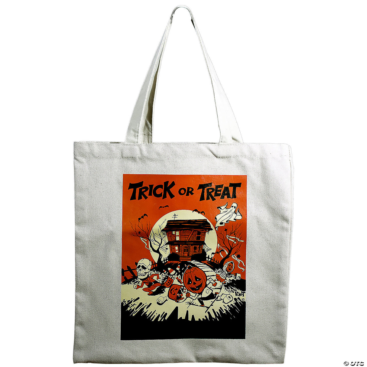 Halloween Trick-or-Treat Bag – Wicked Three Ghost, Skull & Pumpkin Design