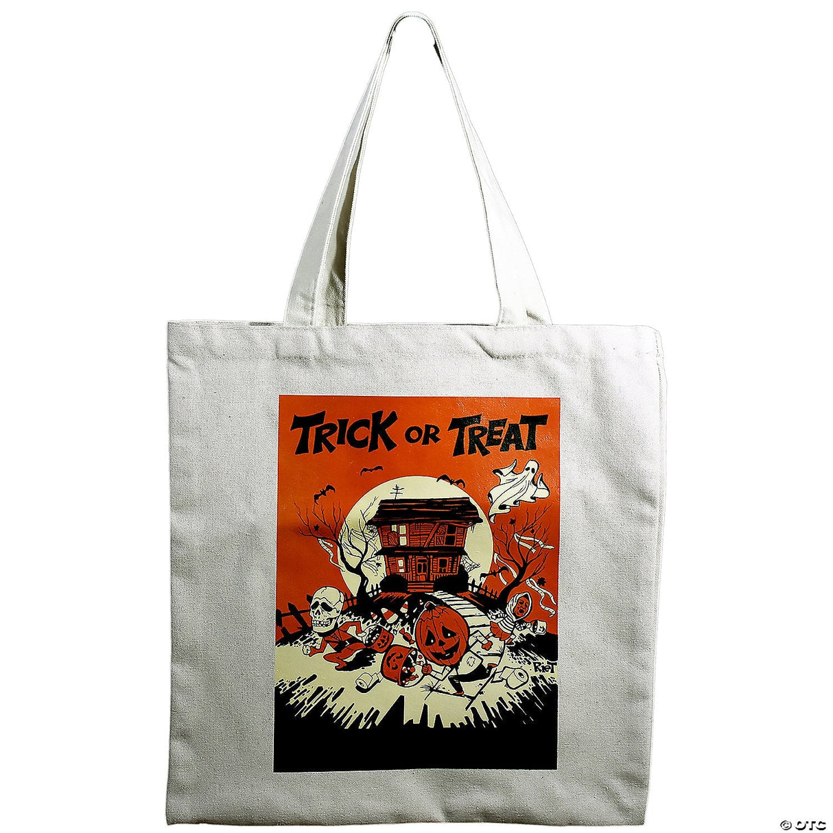 Halloween Trick-or-Treat Bag – Wicked Three Ghost, Skull & Pumpkin Design