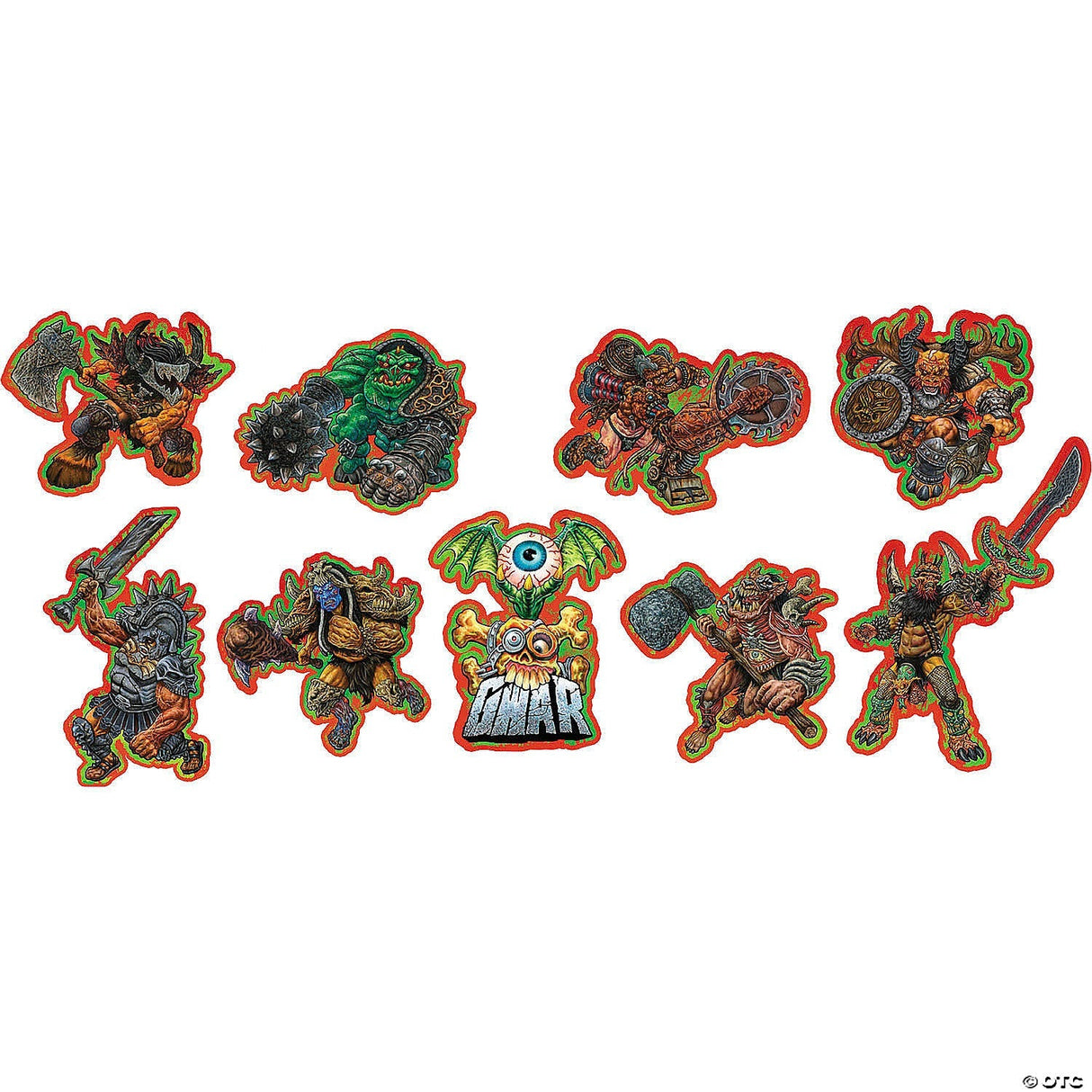 9 Pc. 13" - 15" Gwar Cutouts Wall Decoration Set - Halloween Decoration Prop Hau