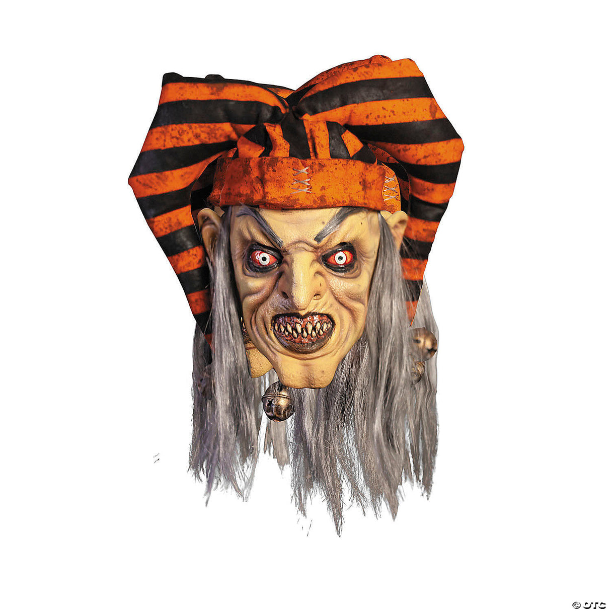 Adults The Terror Of Hallows Eve™ Evil Trickster Latex Mask - One Size