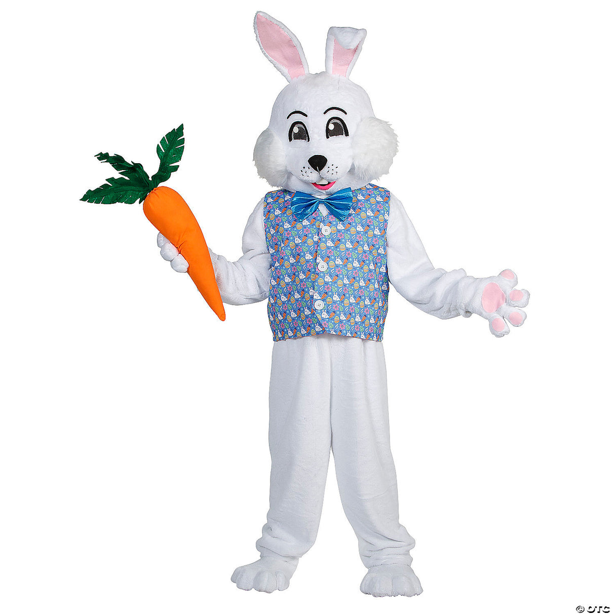 Adults Easter Bunny Costume With Reversible Vest & Bowtie