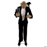 68" Animated Light-up Butler Decoration