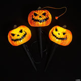 Evil Jack-o'-lantern Pathway Markers - 3 Pc.