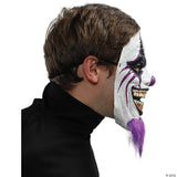 Adult's Clown Mask With Purple Beard