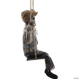 62" Hanging Lightup Animated Swinging Skeleton Boy Decoration