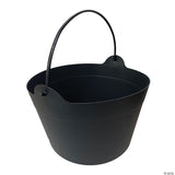 9.5" Black Plastic Dutch Kettle Decoration