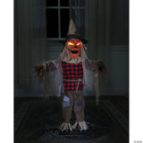 36" Twitching Scarecrow Animated Prop