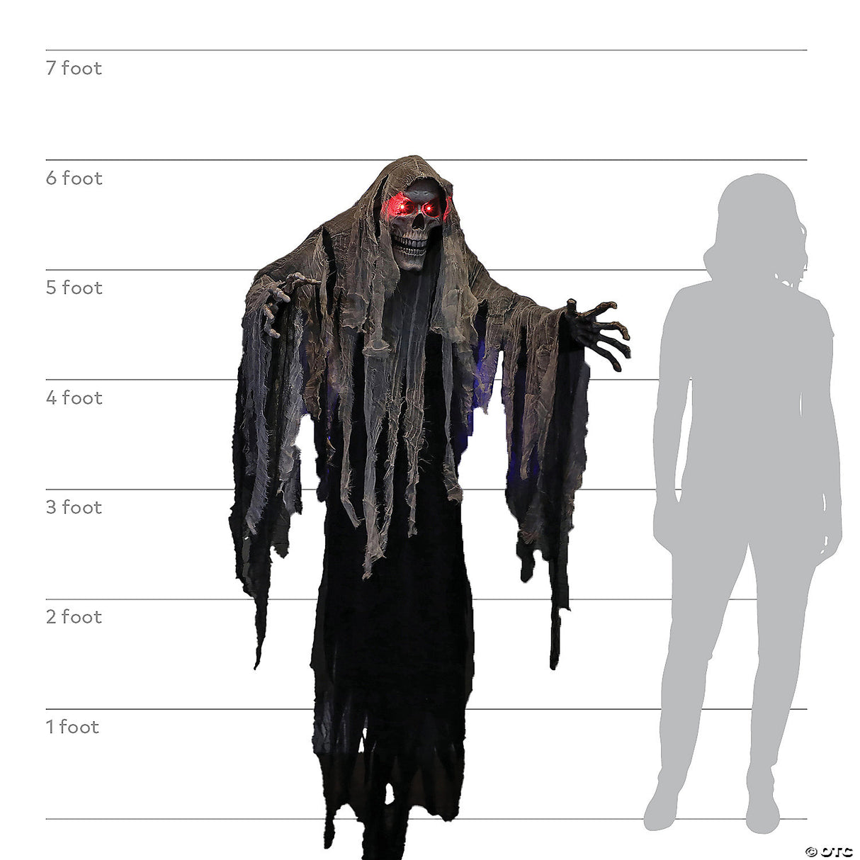 6 Ft. Hanging Reaper Halloween Decoration