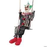 Animated Swinging Chuckles Clown Halloween Decoration