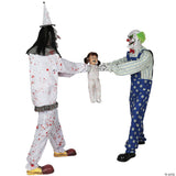 7' Rotten Ringmaster With Caged Clown Halloween Decoration