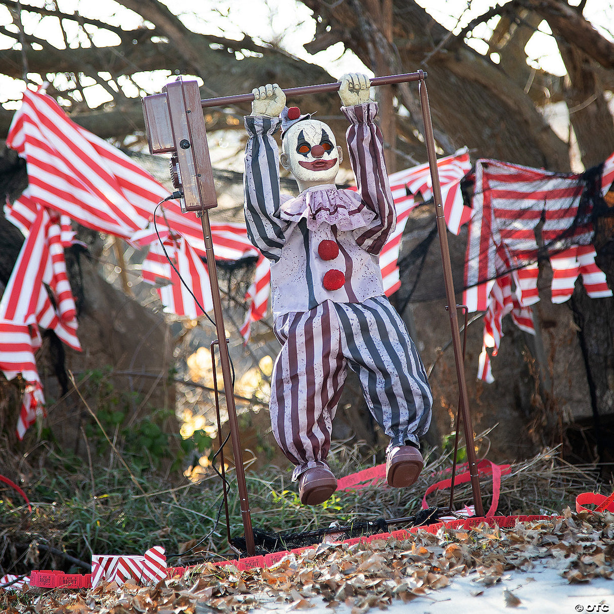 3 Ft. Animated Tumbling Clown Doll Halloween Decoration