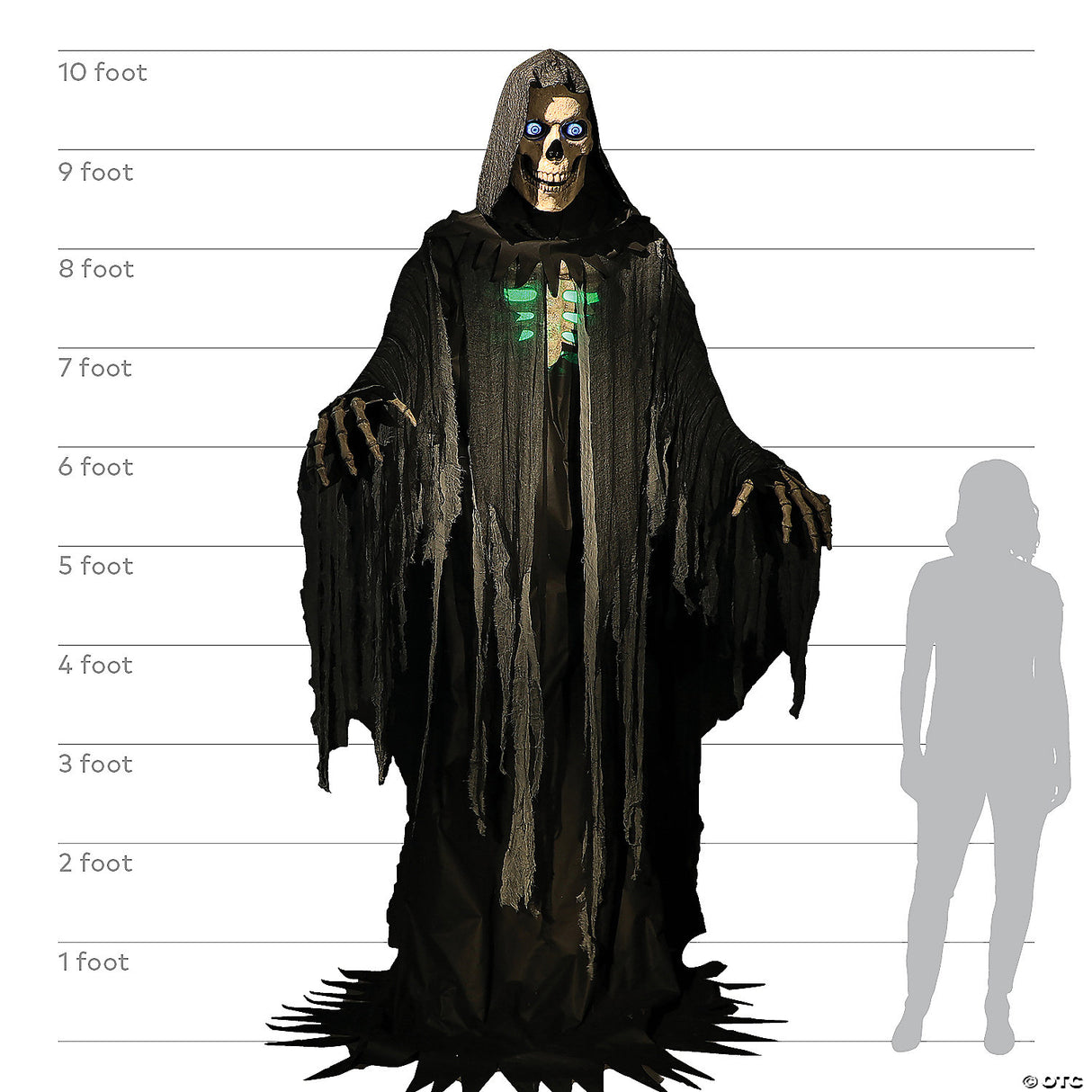 10' Towering Reaper Animated Prop