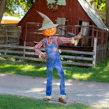 6 Ft. Animated Whimsical Scarecrow