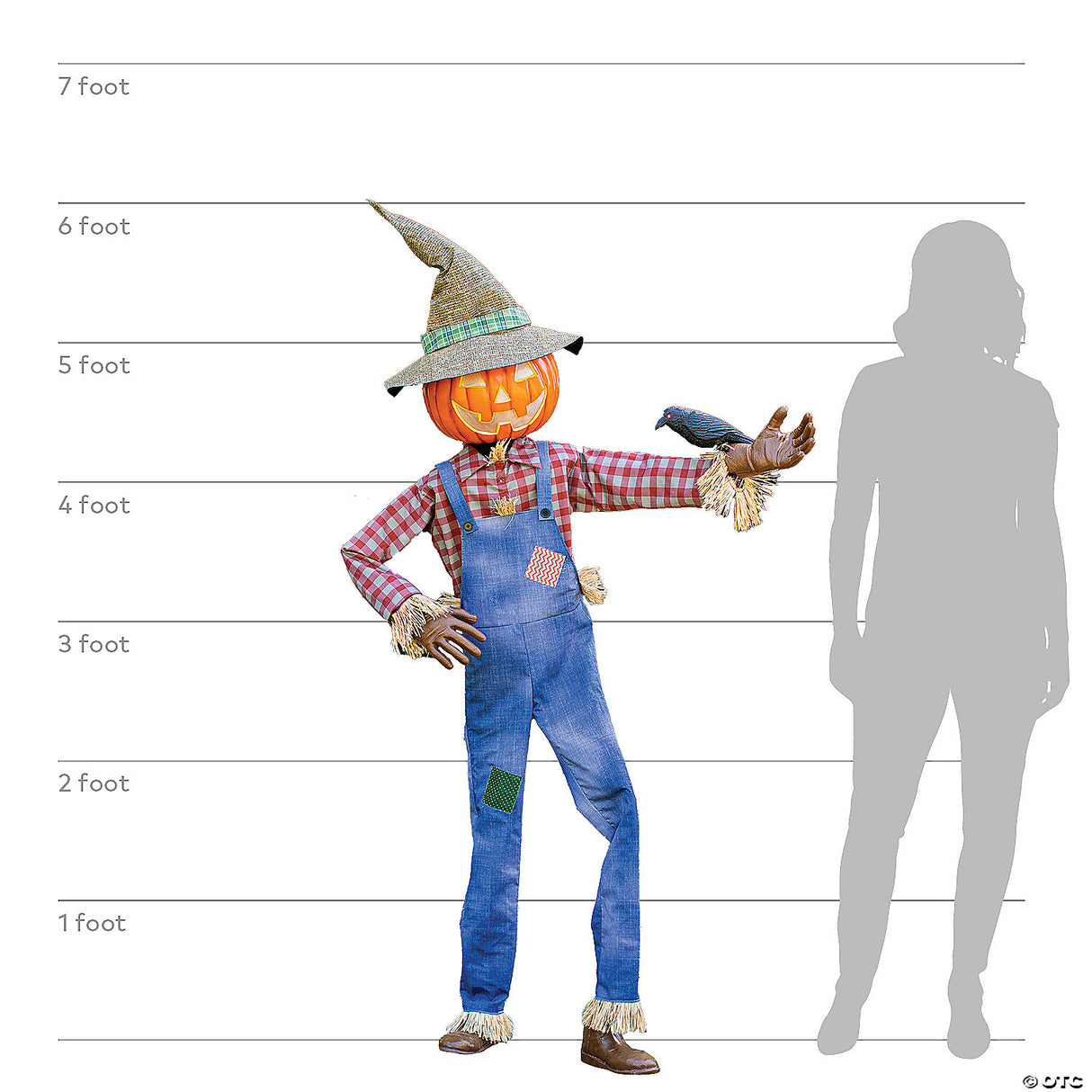 6 Ft. Animated Whimsical Scarecrow