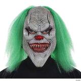 Adults Evil Clown Mask With Green Hair