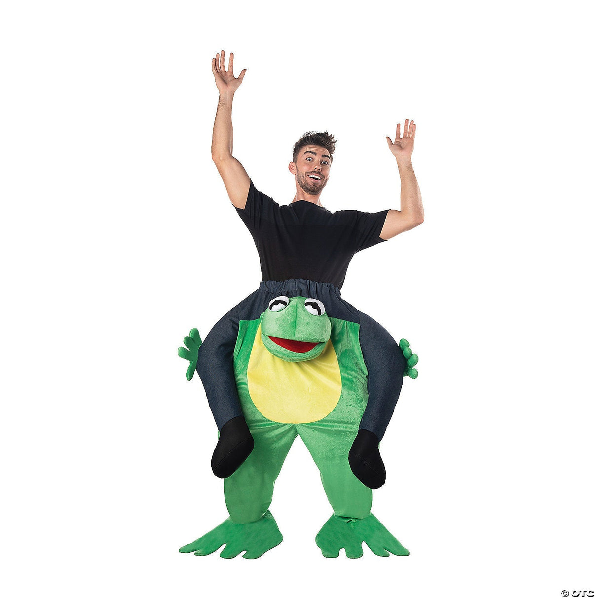 Adults Carry Me Frog Costume – Funny Ride-On Halloween Cosplay Party Outfit