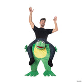Adults Carry Me Frog Costume – Funny Ride-On Halloween Cosplay Party Outfit