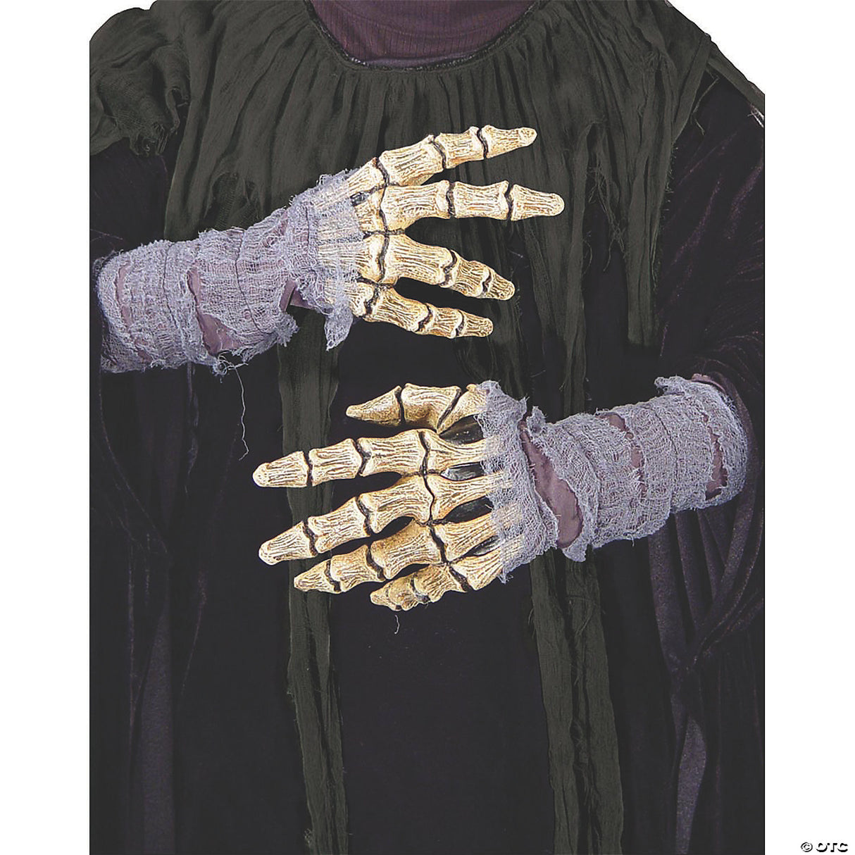 Latex Bone Hands With Gauze