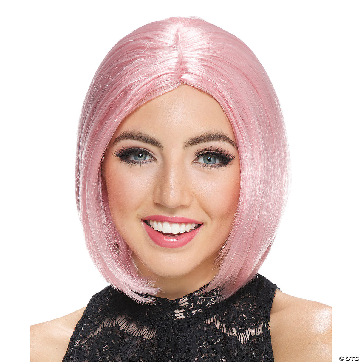 FROSTED PINK BOB WIG