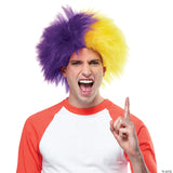 PURPLE AND GOLD SPORTS WIG